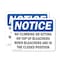 Signmission No Climbing Or Sitting On Top Of Bleachers, 18 in W x Rectangle, Vinyl Decal OS-2PACK-NS-D-1218-L-14454 - alternate 1
